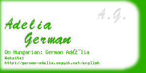 adelia german business card